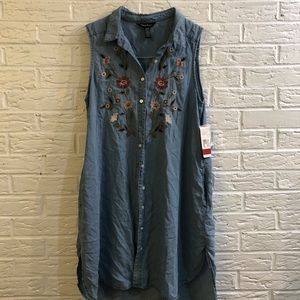 NWT Denim Tunic Top/Dress by Terre Blue